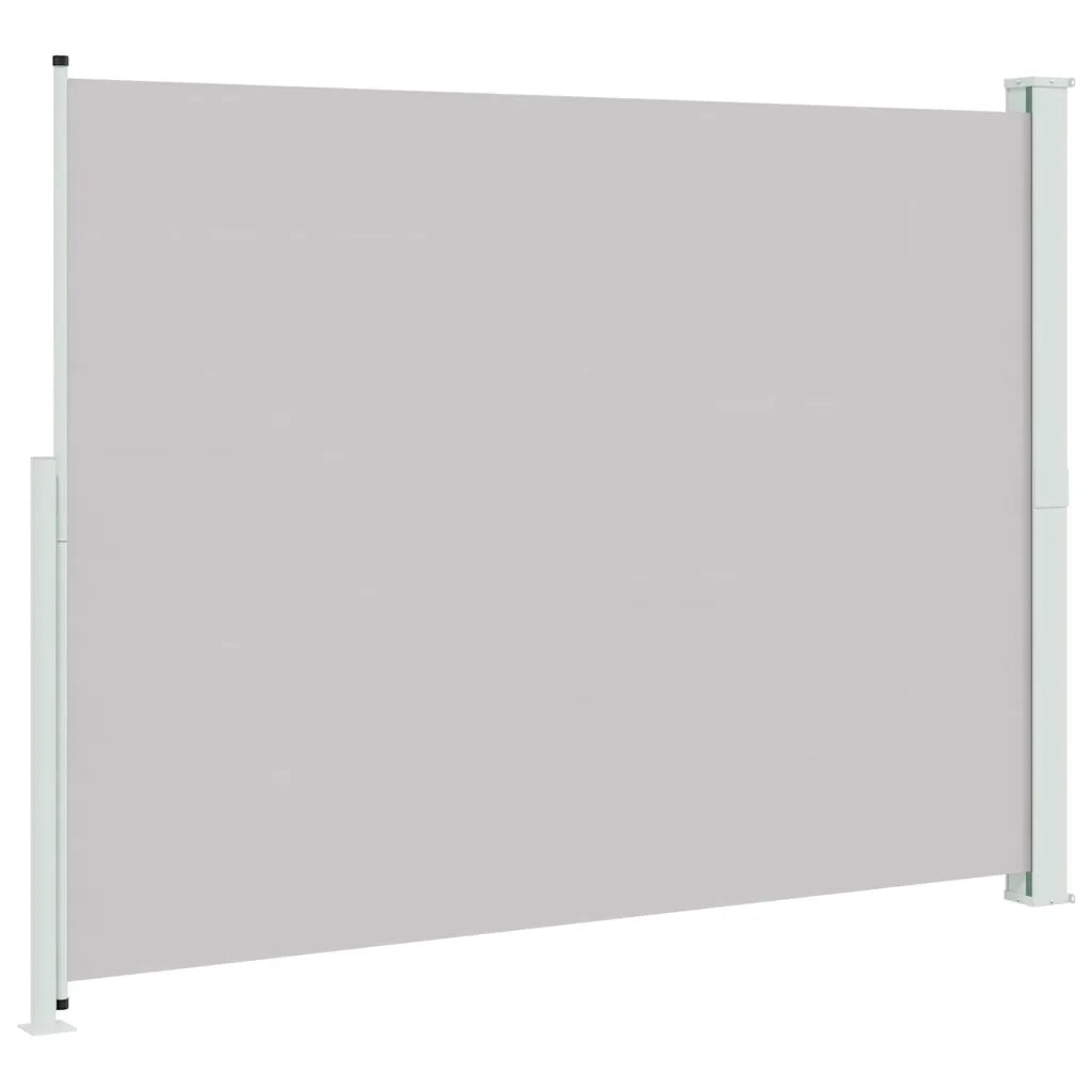 Tenda Laterale Retrattile per Patio 220x314 cm Grigia 313425