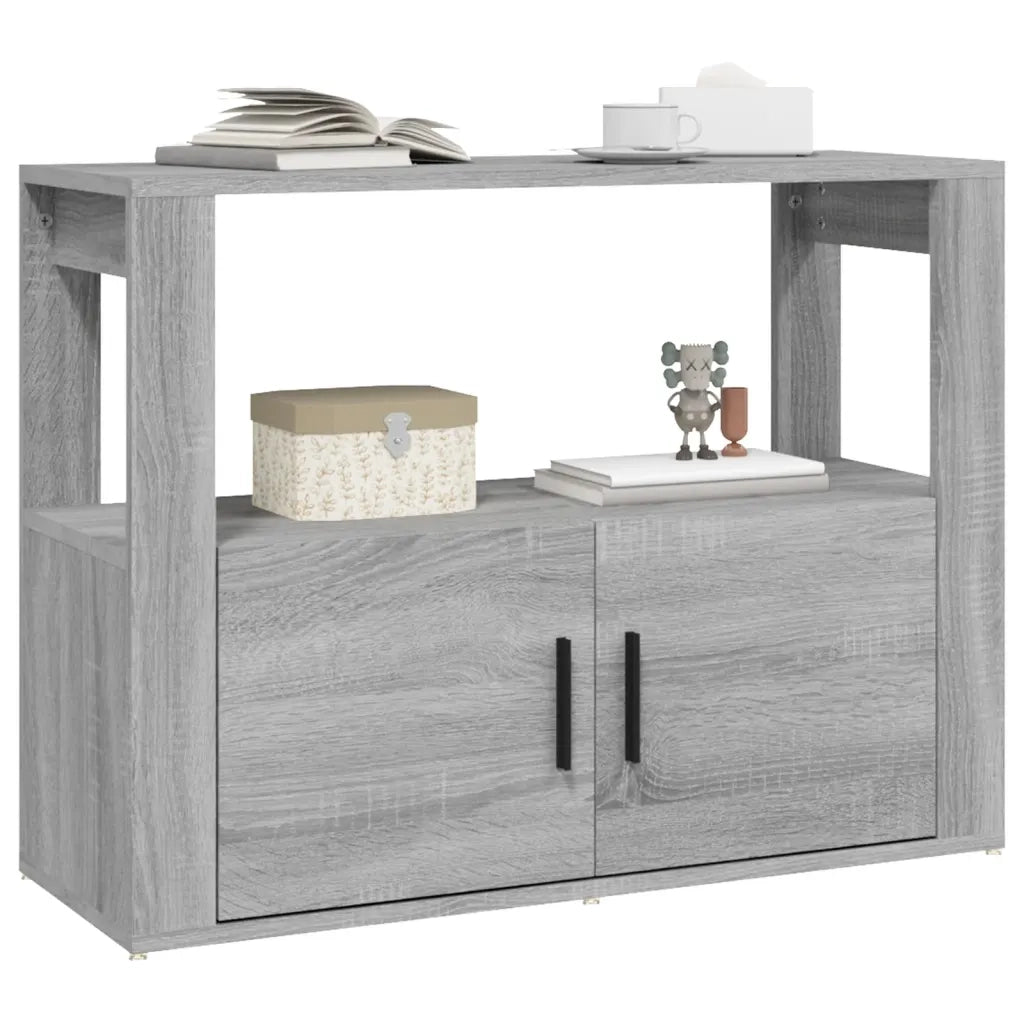 Credenza | Madia | Buffet da pranzo | Armadio da pranzo Grigio Sonoma 80x30x60 cm in Legno Multistrato