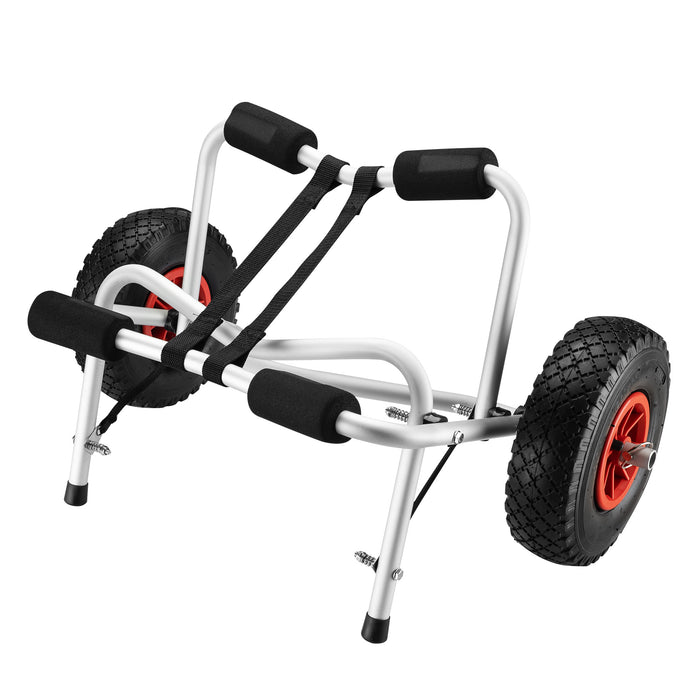Carrello porta canoa tavola da surf barca Carrellino in alluminio per trasporto Pieghevole