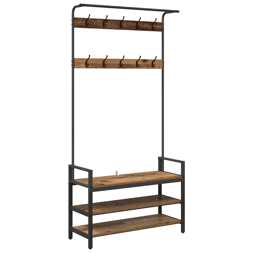 Appendiabiti Legno vecchio 95 x 34 x 184 cm Legno multistrato CFW4148786