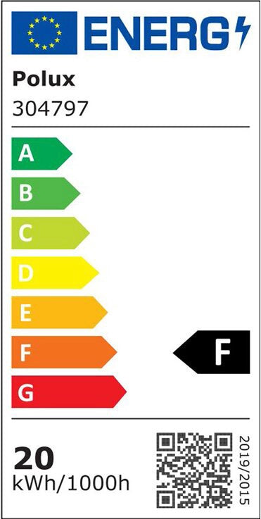Faro LED SMD 20W con sensore PIR 6500K 120° IP65 nero Polux