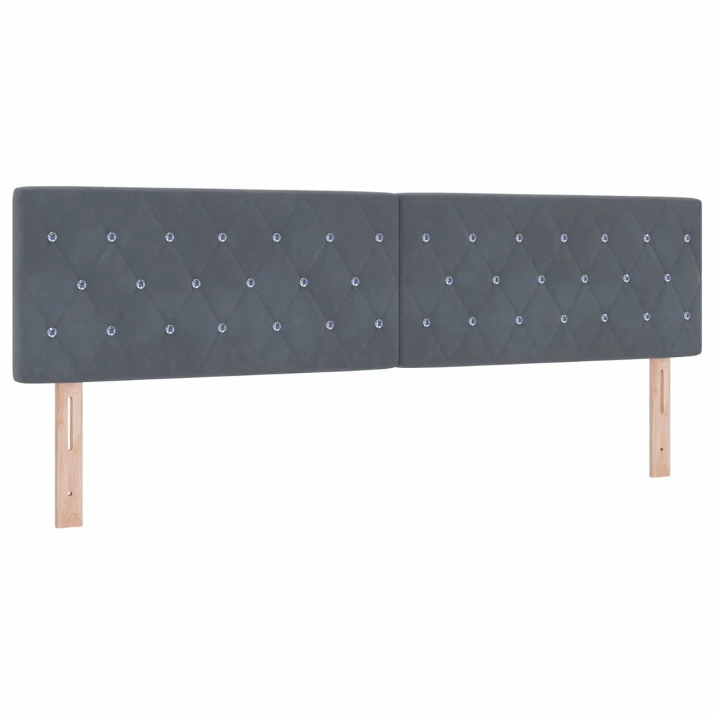 Letto box spring con materasso Grigio Scuro 180 x 200 cm 3451722