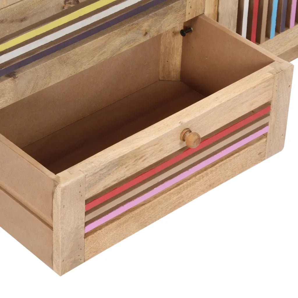 Credenza | Madia | Buffet da pranzo | Armadio da pranzo 100x30x75 cm in Legno Massello di Mango