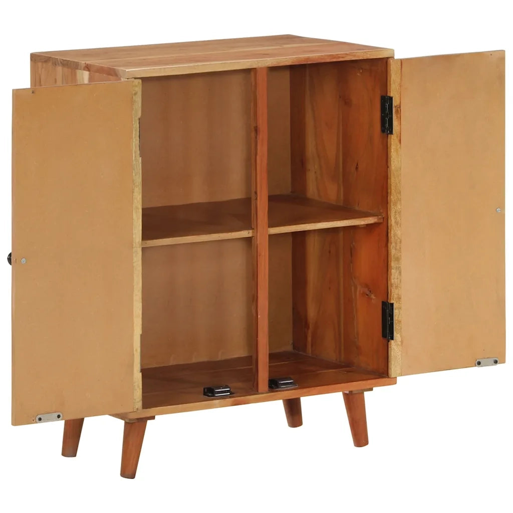 Credenza 60x35x74 cm in Legno Massello di Acacia
