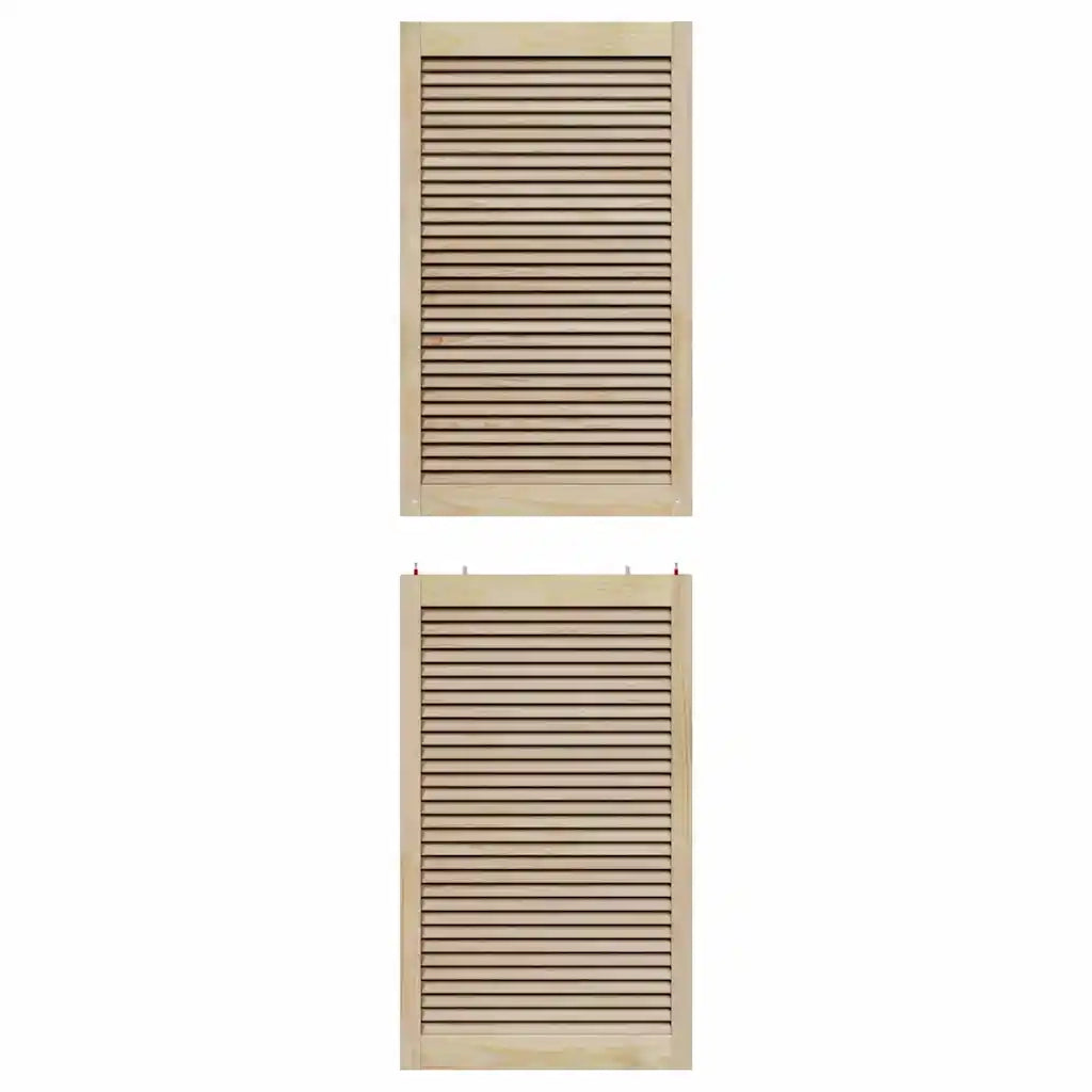 vidaXL Porte per Armadi Altro 2 pcs Marrone 201 x 59.5 x 2.1 cm