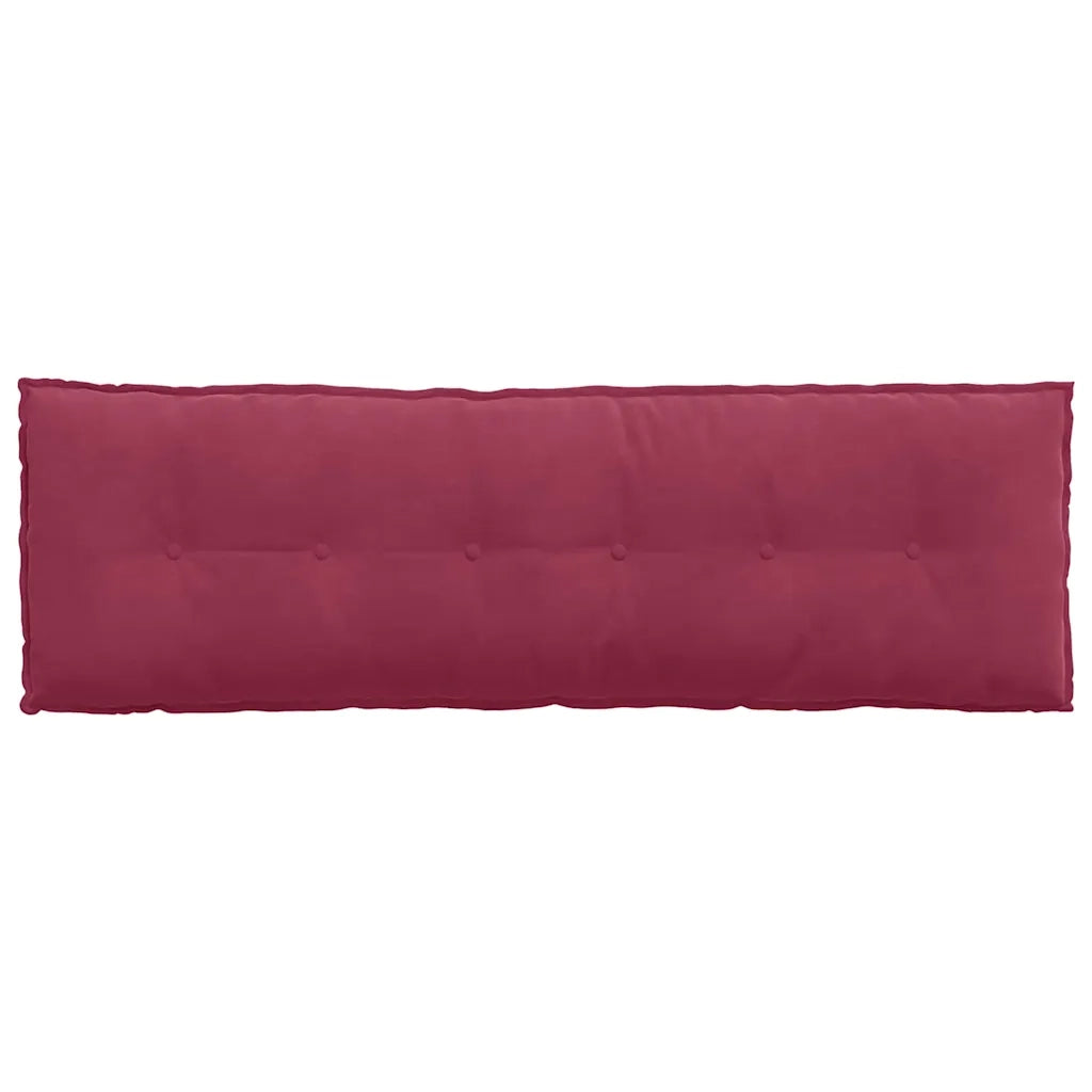 Cuscino per Schiena | Cuscino dorsale Rosso Vino 160 x 50 cm Tessuto in Cords