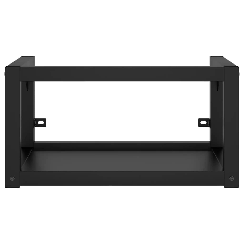 Telaio lavabo da bagno sospeso 40 x 38 x 31 cm ferro nero 02_0006759