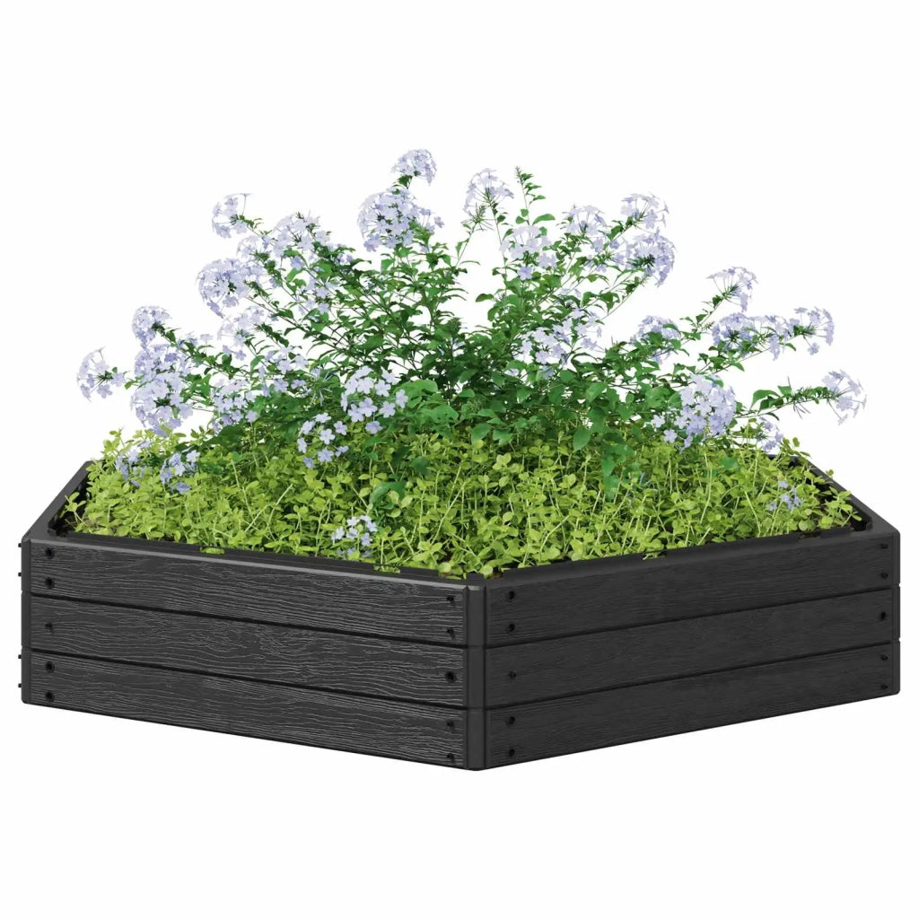 Letto Rialzato Nero 148 x 129 x 25 cm PP 42033406