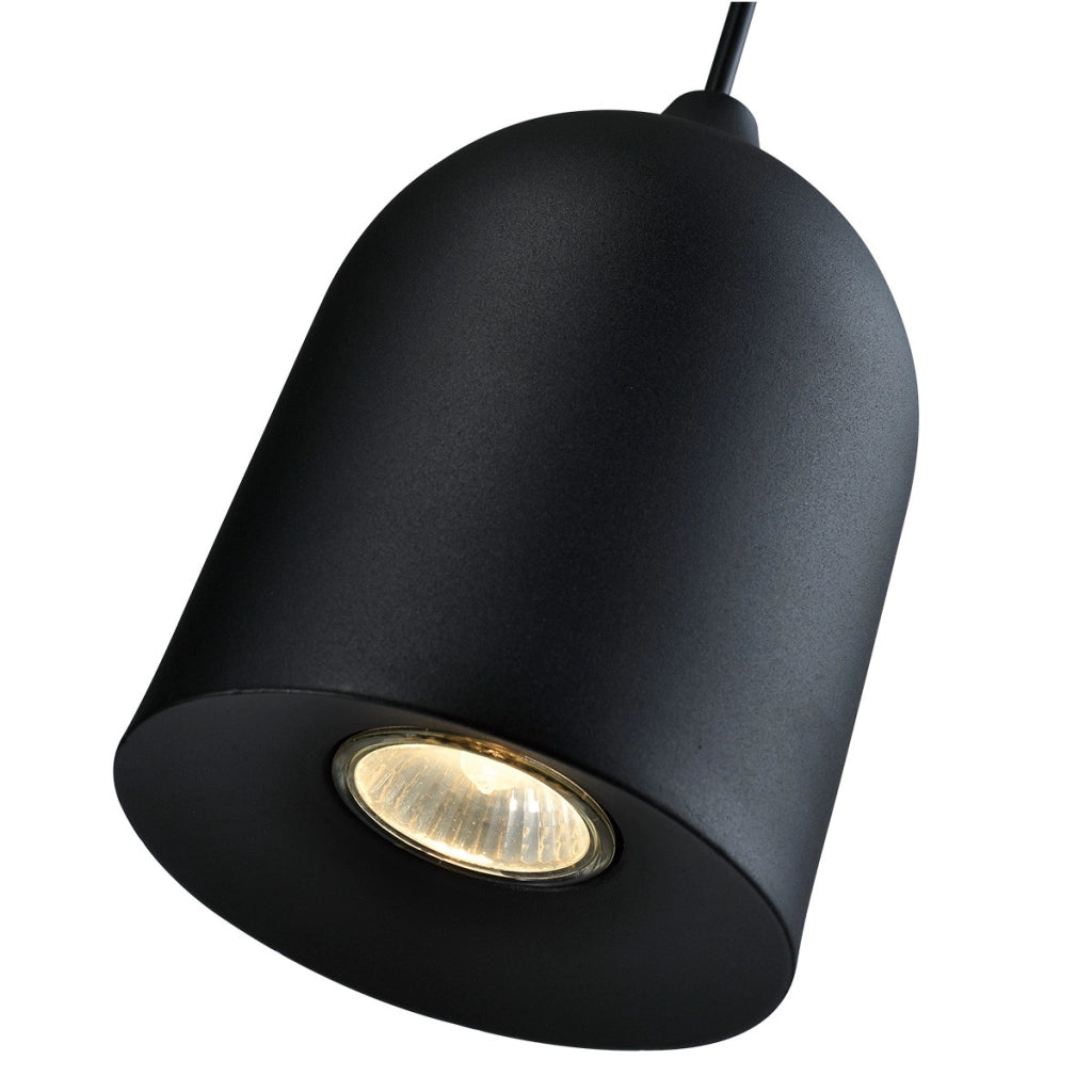 Lampada a sospensione minimal nera 1xGU10 8W Nilo Light Prestige