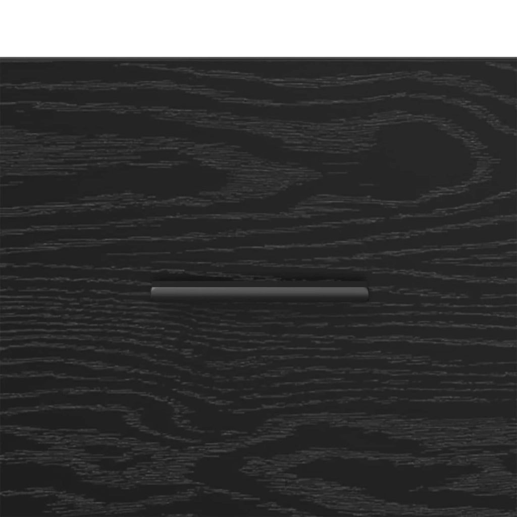 Armadio da Notte Rovere Nero 40 x 30 x 50 cm 8013482
