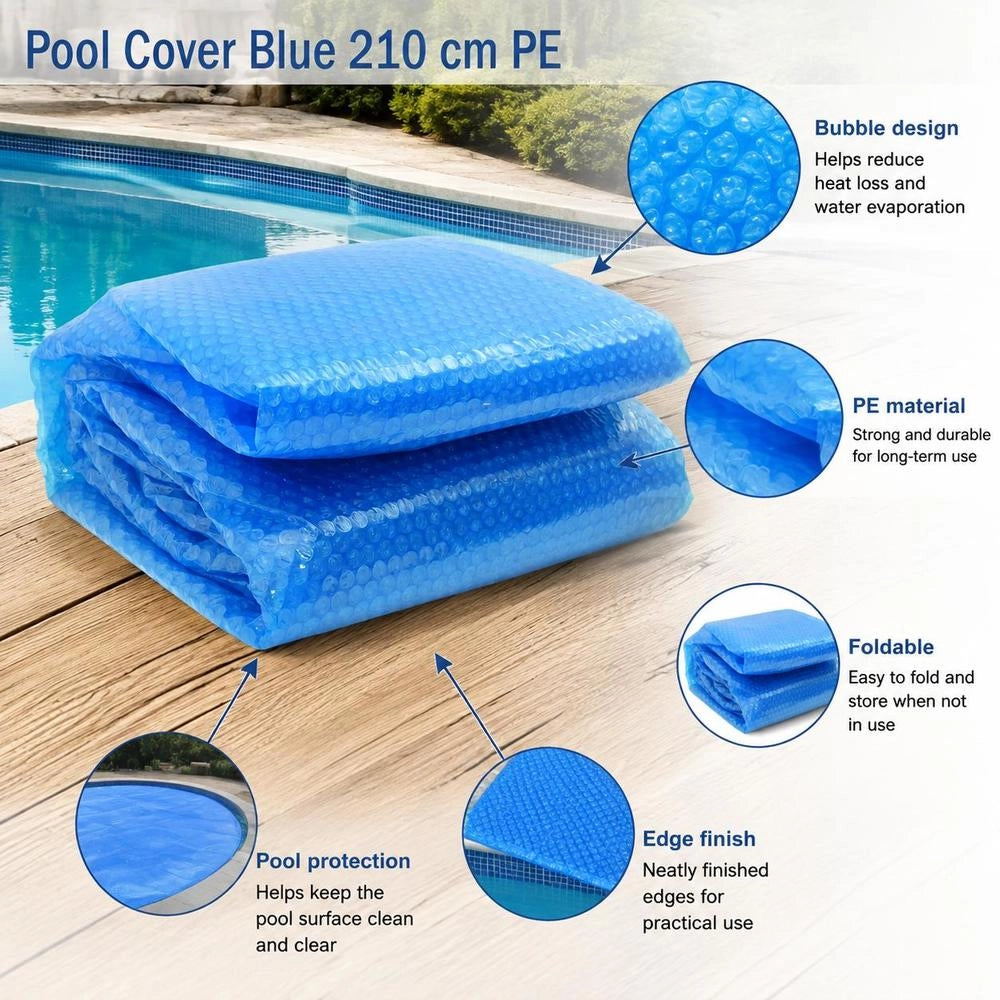 Pool Cover Blue 210 Cm PE