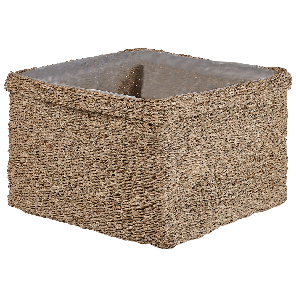 Set di 3 vasi per piante alghe naturali 23 x 34/ 27 x 36/ 30 x 45 cm Accessorio per la casa Fioriera stile boho