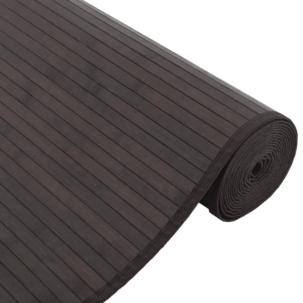 Tappeto Rettangolare Marrone Scuro 80x300 cm in BambÃ¹