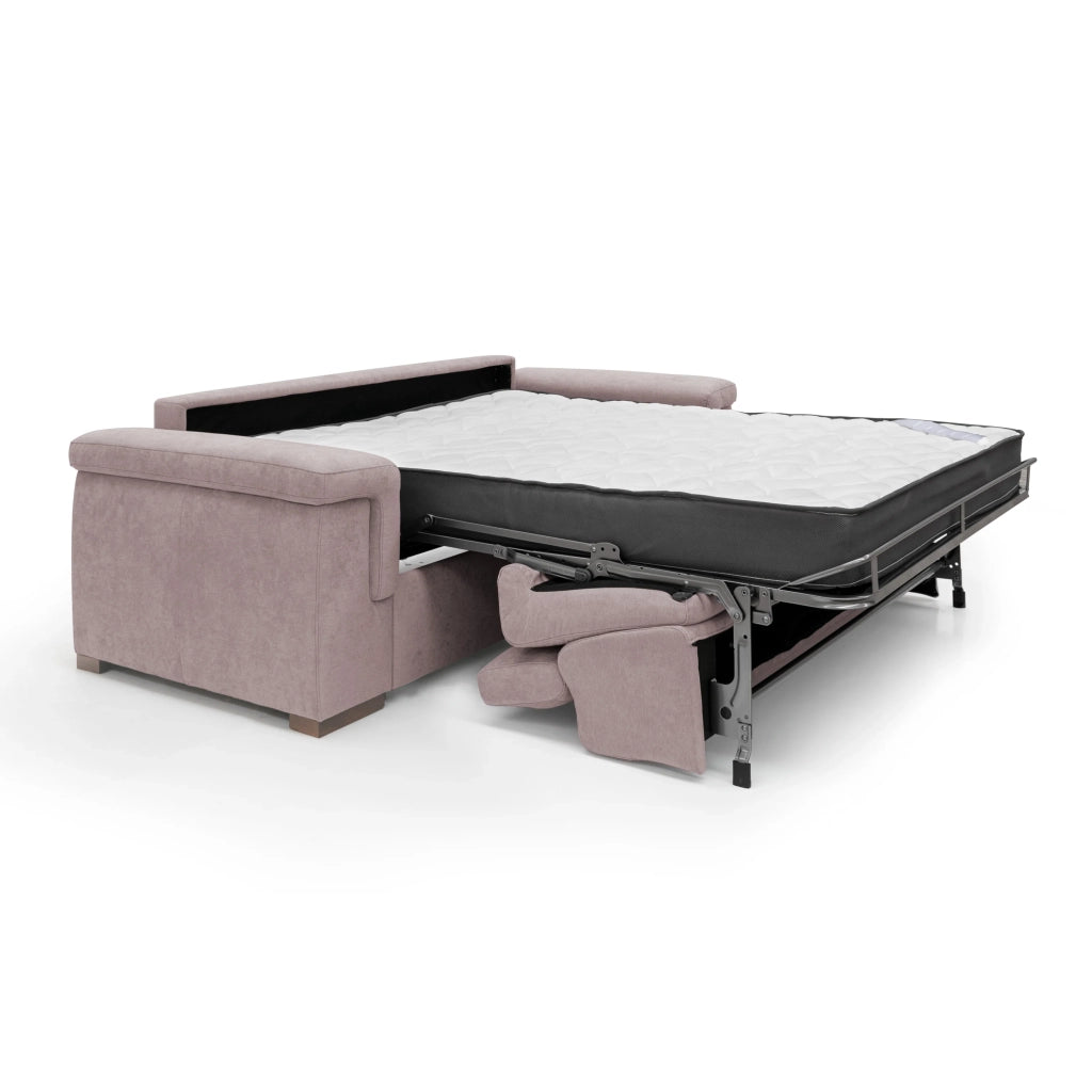 Giunone Divano letto mat. H18 200 cm (mat. 120x197 cm) rosa