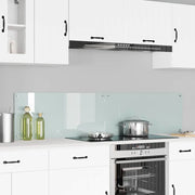 Schienale da cucina 2 pcs Bianco 90 x 40 cm vetro temperato
