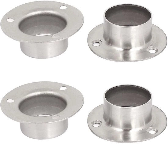 Supporto di apertura per armadi a muro - 4 pezzi - Acciaio inossidabile - 32mm di diametro - Accessorio per armadio - Maniglia per armadio