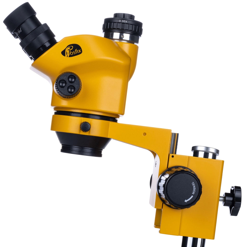 Mikroscopio Trinoculare Stereoscopico Rosfix Jupiter Pro MSJP-T-SDMS1 – Zoom 7x-50x, Testa 360°, Ottica Greenough