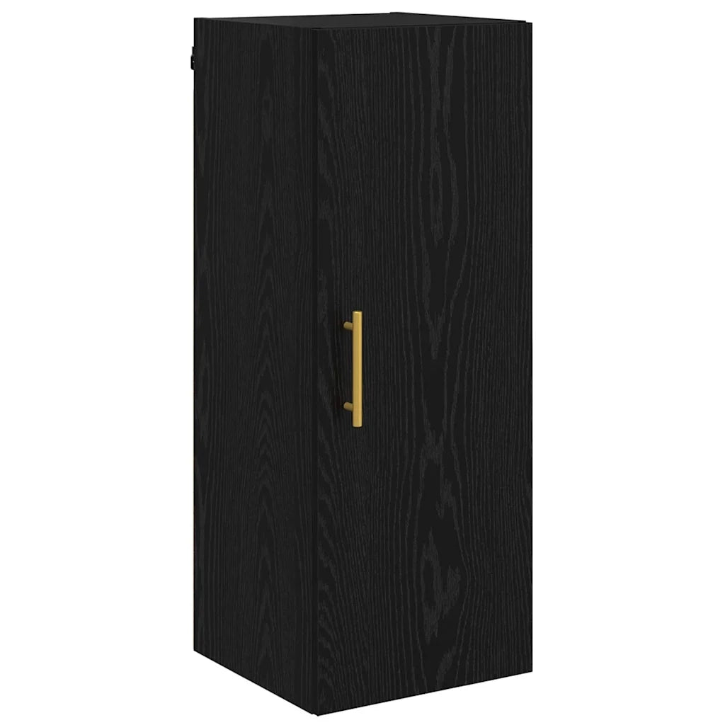 Pensile Rovere Nero 34,5 x 34 x 90 cm Legno multistrato 882606