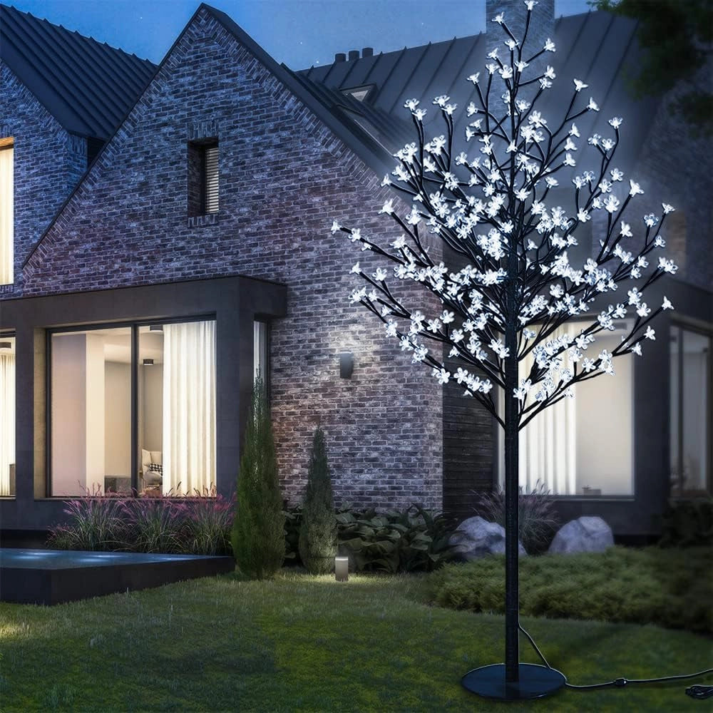 Albero Ciliegio Luce a LED 180cm con Telecomando e Timer 8 Modi Illuminazione Interno Esterno