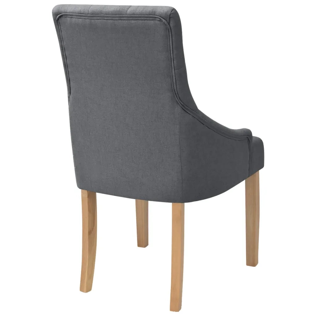 Sedie da Pranzo 2 pz Grigio Scuro in Tessuto cod mxl 28149