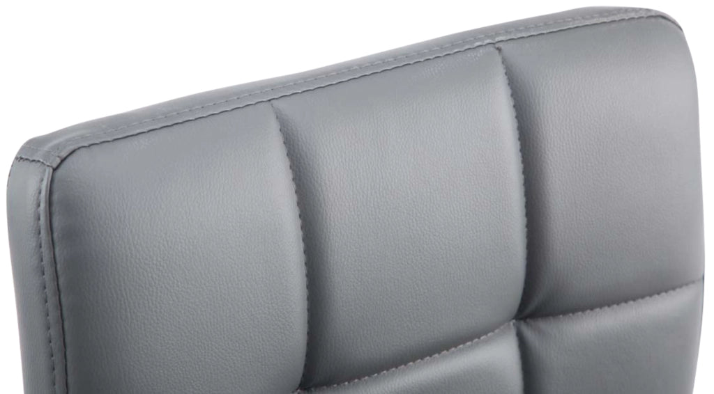 Set 4 sedie da lounge Palma similpelle grigio