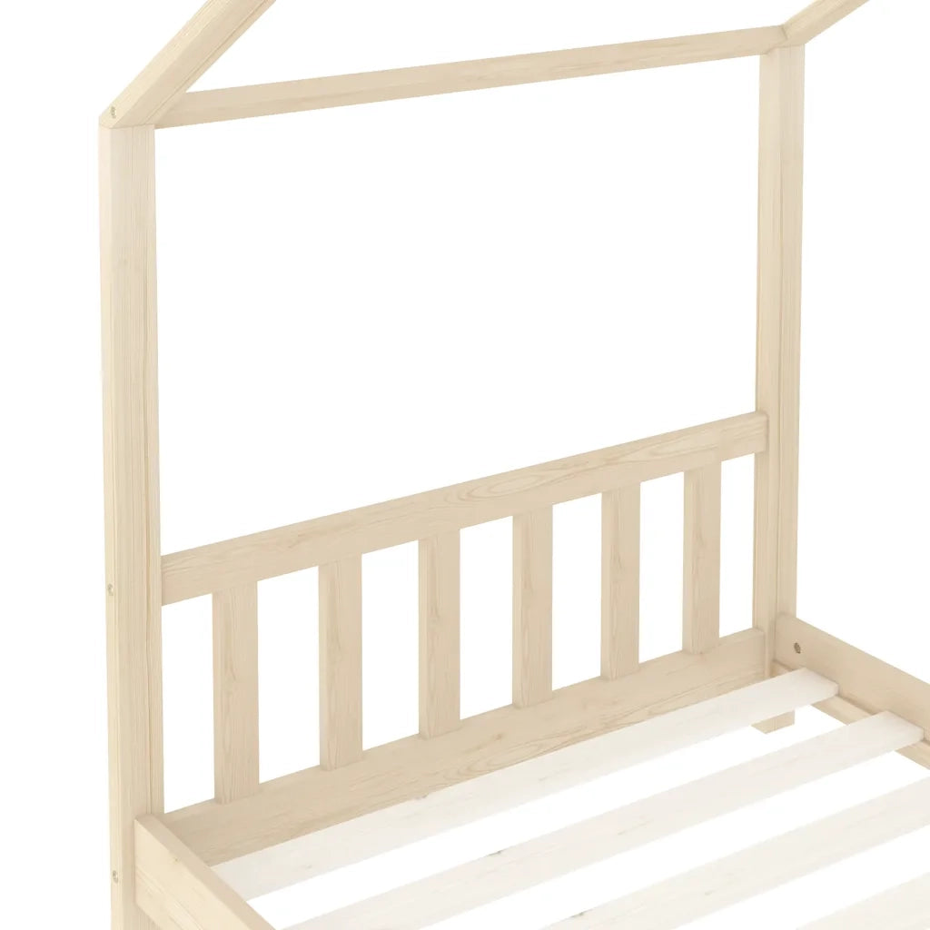 Giroletto per Bambini in Legno Massello di Pino 70x140 cm 283364