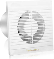 Ventilatore per bagno 100 mm diametro con valvola di ritorno - ventilatore di scarico - ventilatore a parete - ventilatore a finestra - deumidificazione - ventilazione - 150 m³/ora - silenzioso - cucina