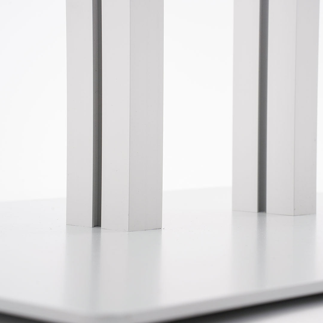 Espositore a Leggio con Piantana 51,4x79 cm in Alluminio con Led Porta Menù Silver