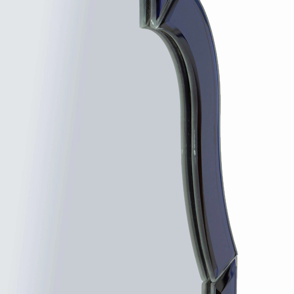 Mostarr, Specchio Cornice Sagomata, 47x80h cm blu
