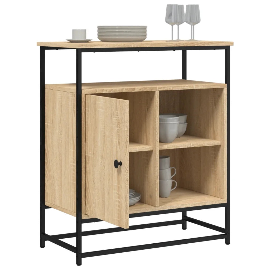 Credenza Rovere Sonoma 69x35x80 cm Legno ingegnerizzato 835545