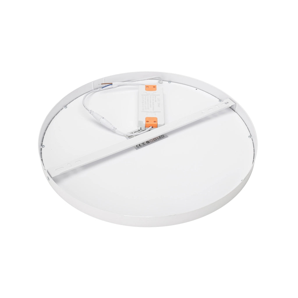Plafoniera minimal bianca 40cm LED 30W 3000K Pelaro Italux