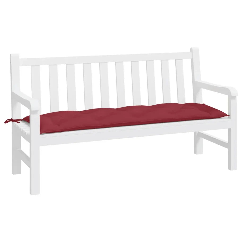 Cuscino per Panca da Giardino Rosso Vino 150x50x7 cm in Tessuto cod mxl 49833