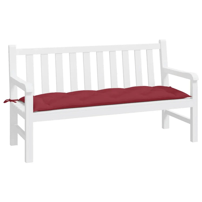 Cuscino per Panca da Giardino Rosso Vino 150x50x7 cm in Tessuto cod mxl 49833