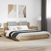 Struttura letto con testata Rovere artigianale 200 x 200 cm 3416332