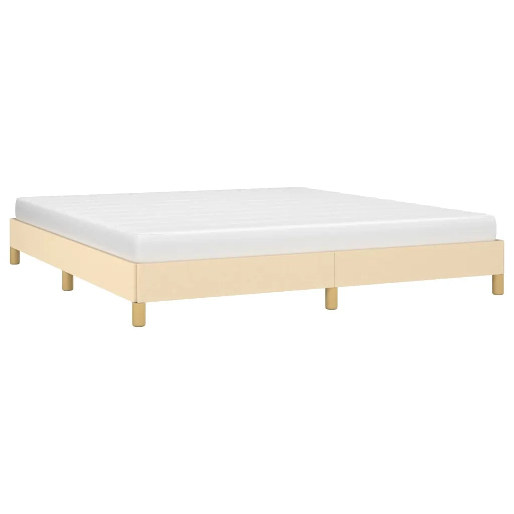 Giroletto senza Materasso Crema 180x200 cm in Tessuto 346839