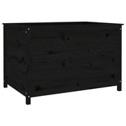 Fioriera | Cassetta per fiori | Vaso Rialzata Giardino Nera 119,5x82,5x78 cm Massello Pino