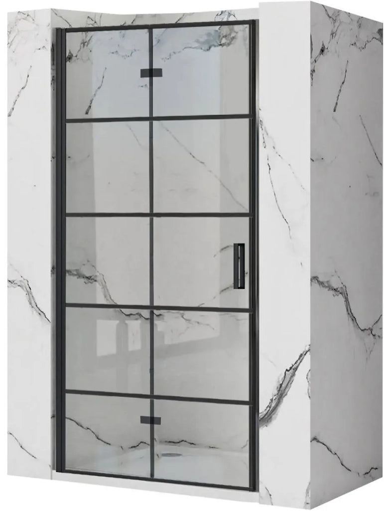 Porta Doccia Rea Molier Black 90 + Profilo
