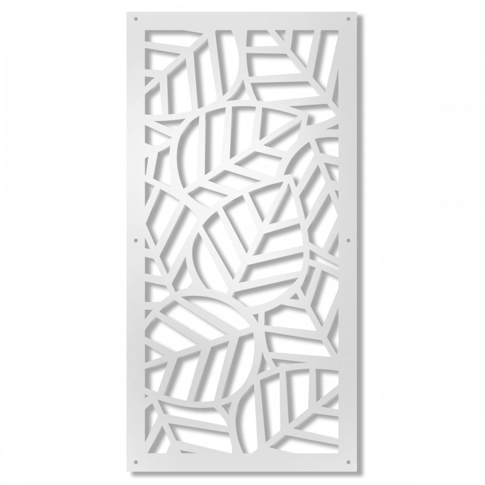 TROPICA - Pannello traforato in PVC Colore: bianco, Misura: 47x94 cm