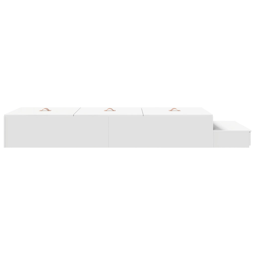 Struttura letto contenitore Bianca 100x200 cm