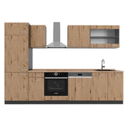 Vicco Cucina componibile Rovere artigianale/antracite 300 cm , PL Rovere