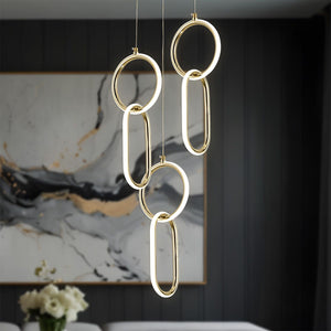 Lampada A Sospensione Led G077-3cpr Gold