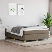 Struttura Letto a Rete a Molle Tortora 140x190 cm in Tessuto 3120957