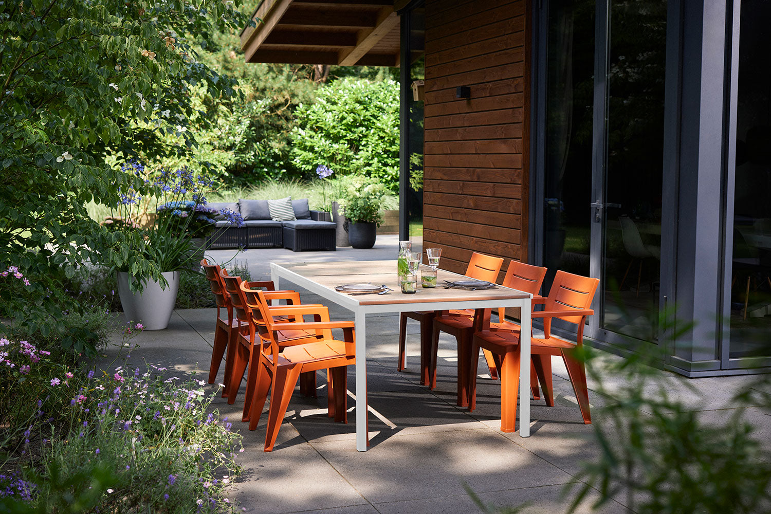 Tavolo da Giardino Keter Porto 200x95x75 cm Deco Coat Piano Effetto Legno Frassino