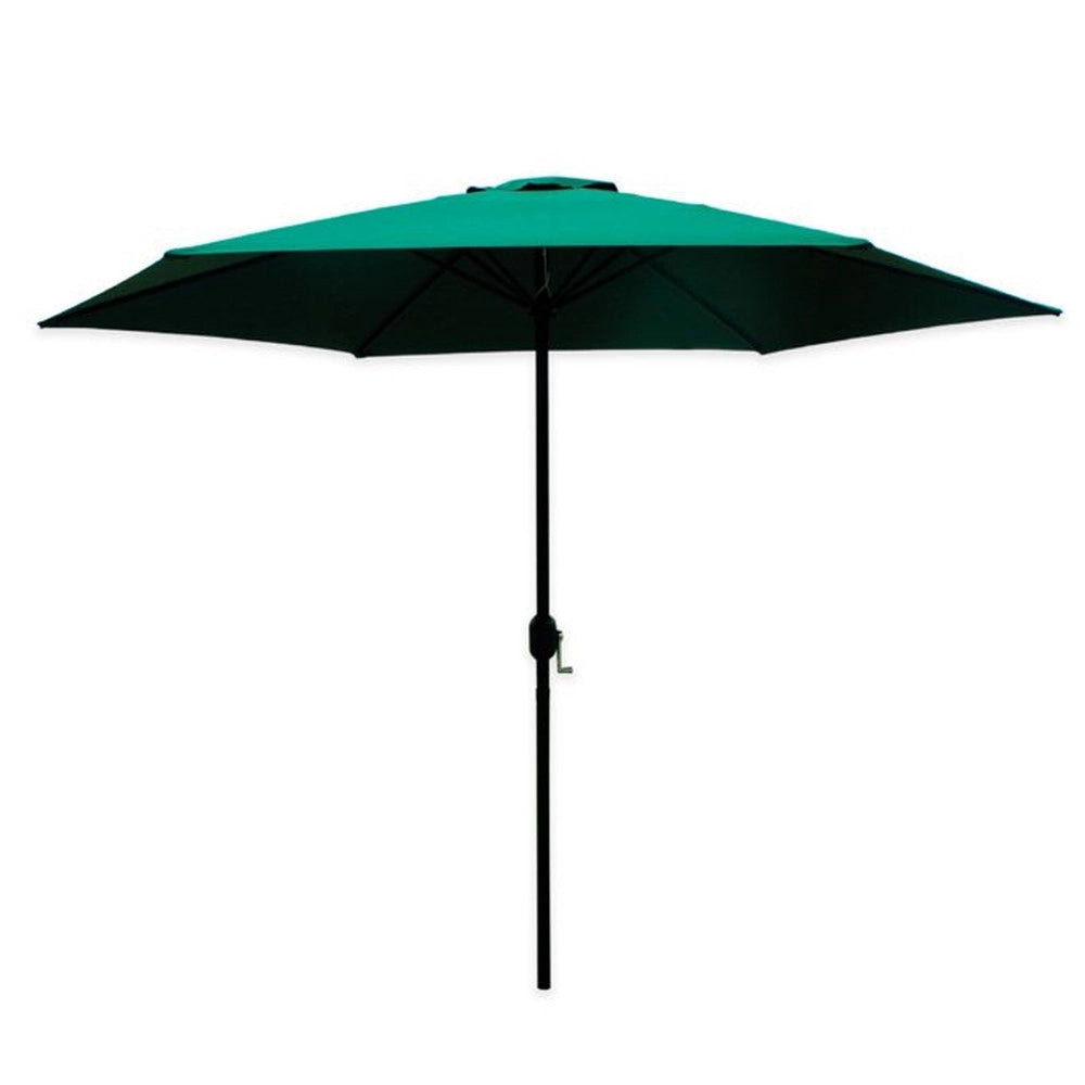 Trade Shop - Ombrellone Da Giardino Parasole Piscina Terrazza ø270x220cm Verde Manovella 017057 -