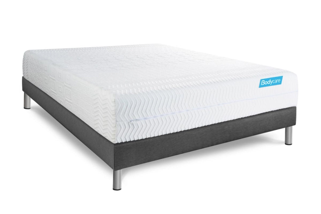 Pacchetto letto completo - Materasso 140x190cm + Box spring con doghe (kit) + 2 cuscini + Piumino - Biocare