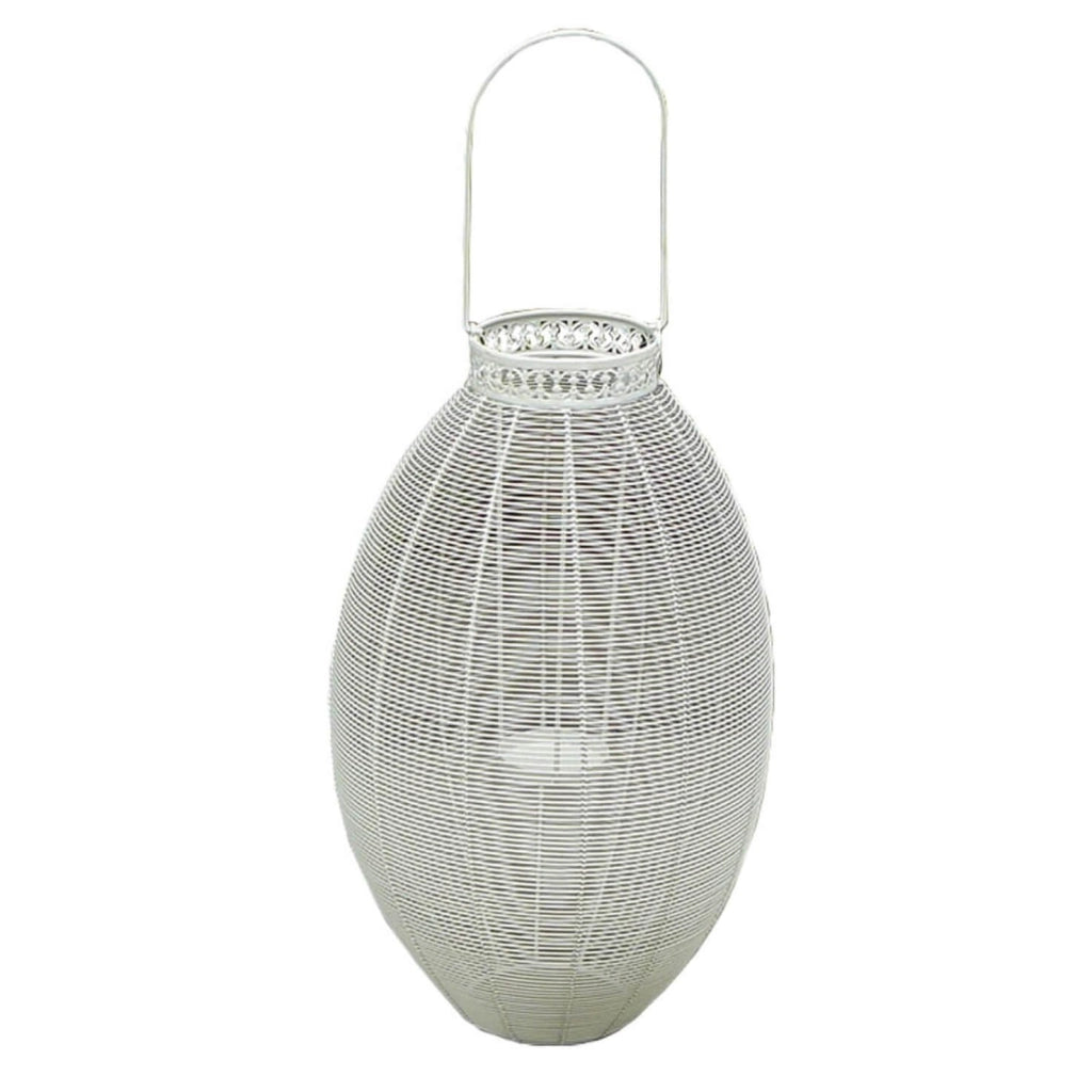 Portacandela stile provenzale verniciato in Acciaio cm 19x37 5x56 - DESHAWN