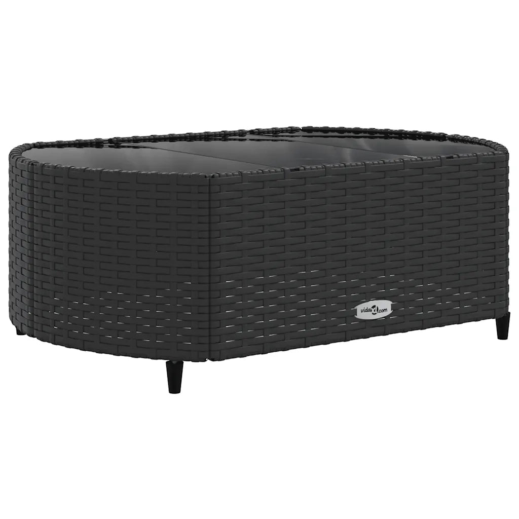 Set Divano da Giardino 6 pz con Cuscini Nero in Polyrattan 3308392