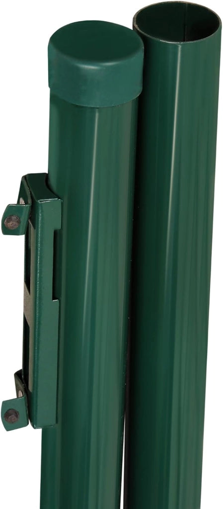 SONGMICS Cancello da Giardino, Cancelletto da Giardino, Acciaio Zincato con Serratura, Porta di 87 x 90 cm, Cancello per Recinzione, 106 x 90 cm (L x H), Verde GGD150G