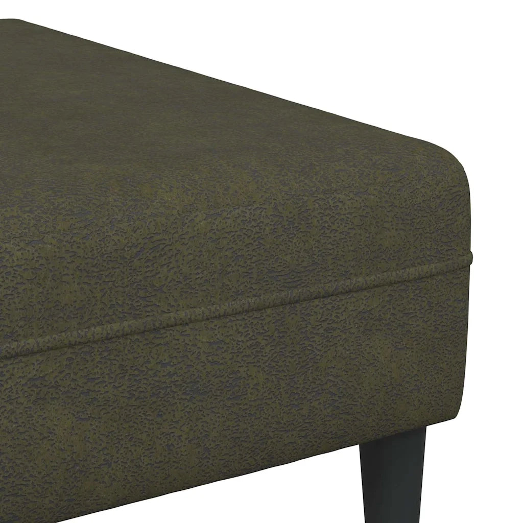 Set di divani 3 pcs Verde militare Pelle scamosciata sintetica