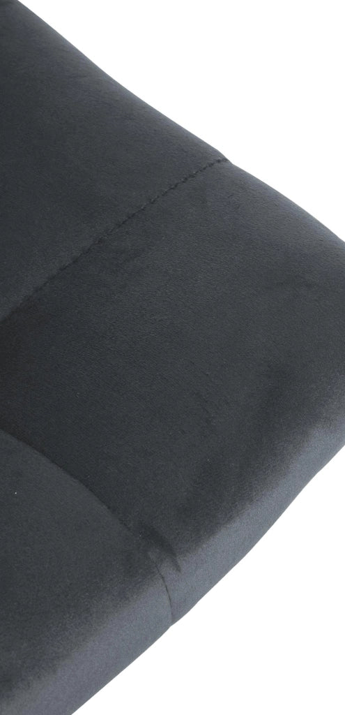Sgabello Jerry Velvet grigio scuro,cromo